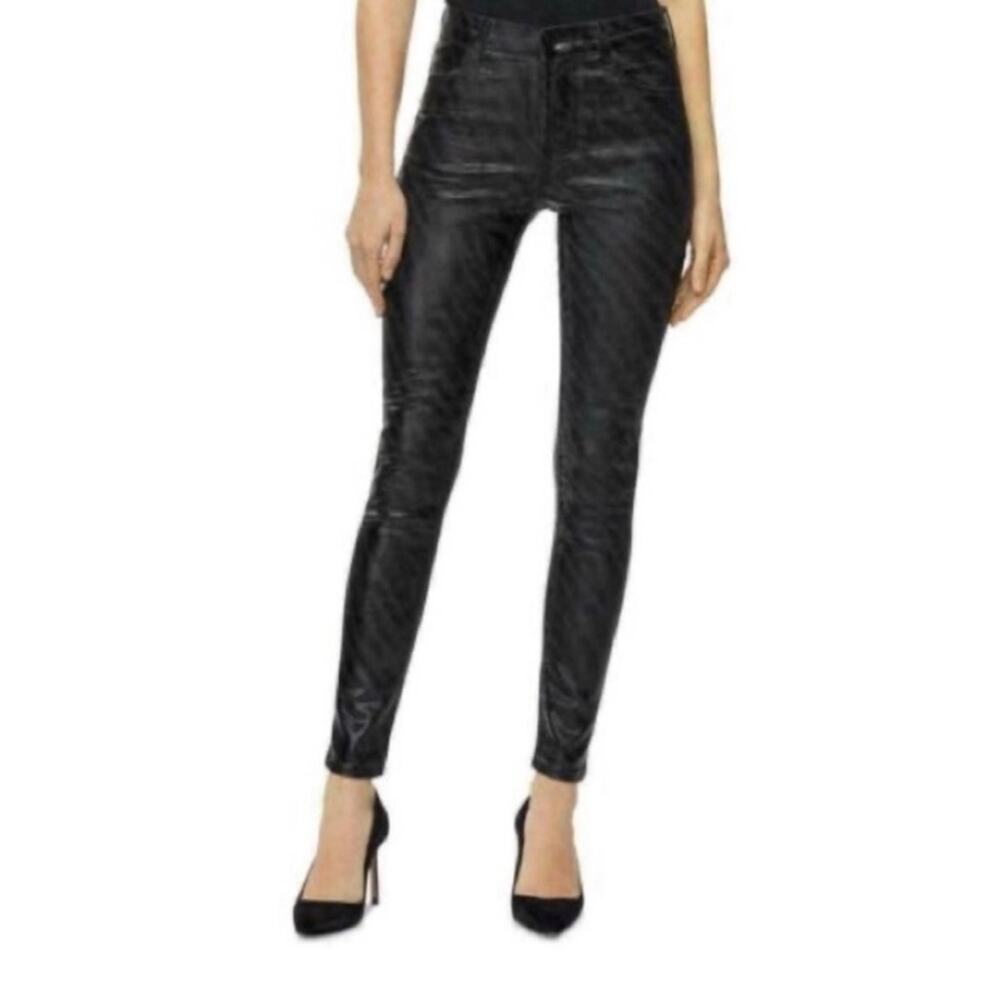 J Brand Maria Galactic Black Zebra Print Jeans